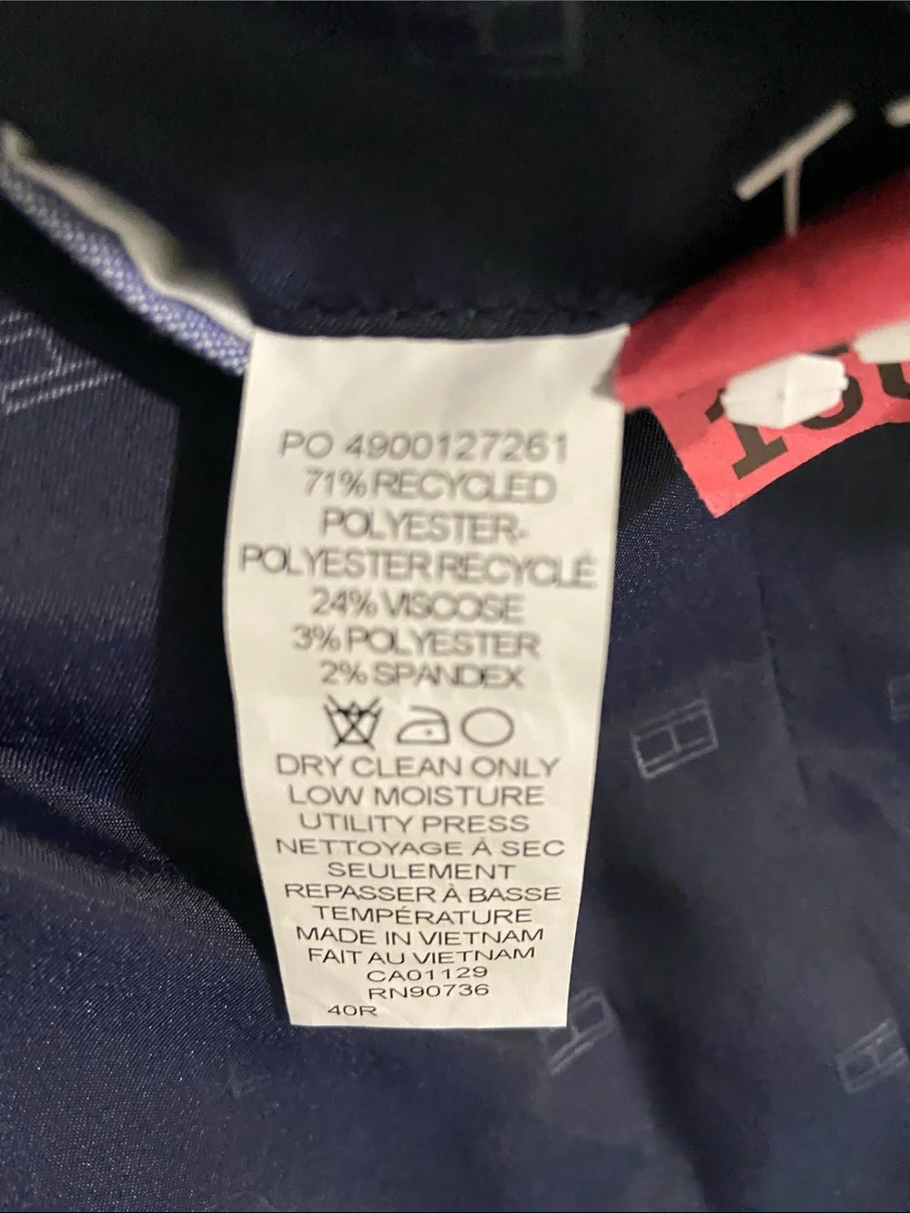 Tommy Hilfiger Men’s Blue Checked Blazer A1